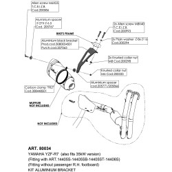 Kit supp. repose pieds YAMAHA YZF-R7 2021