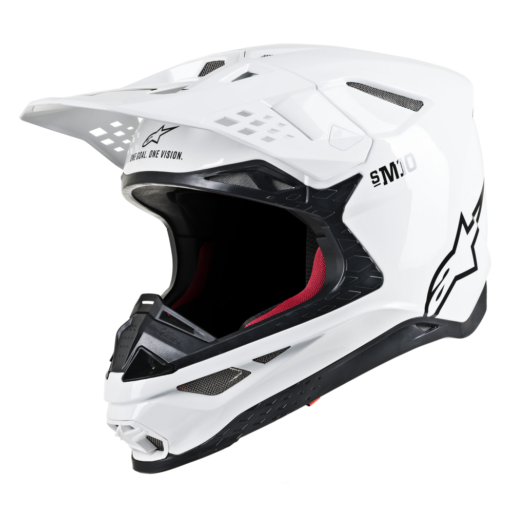 Casque Alpinestars SM10 SOLID WHT taille XL / 61-62cm