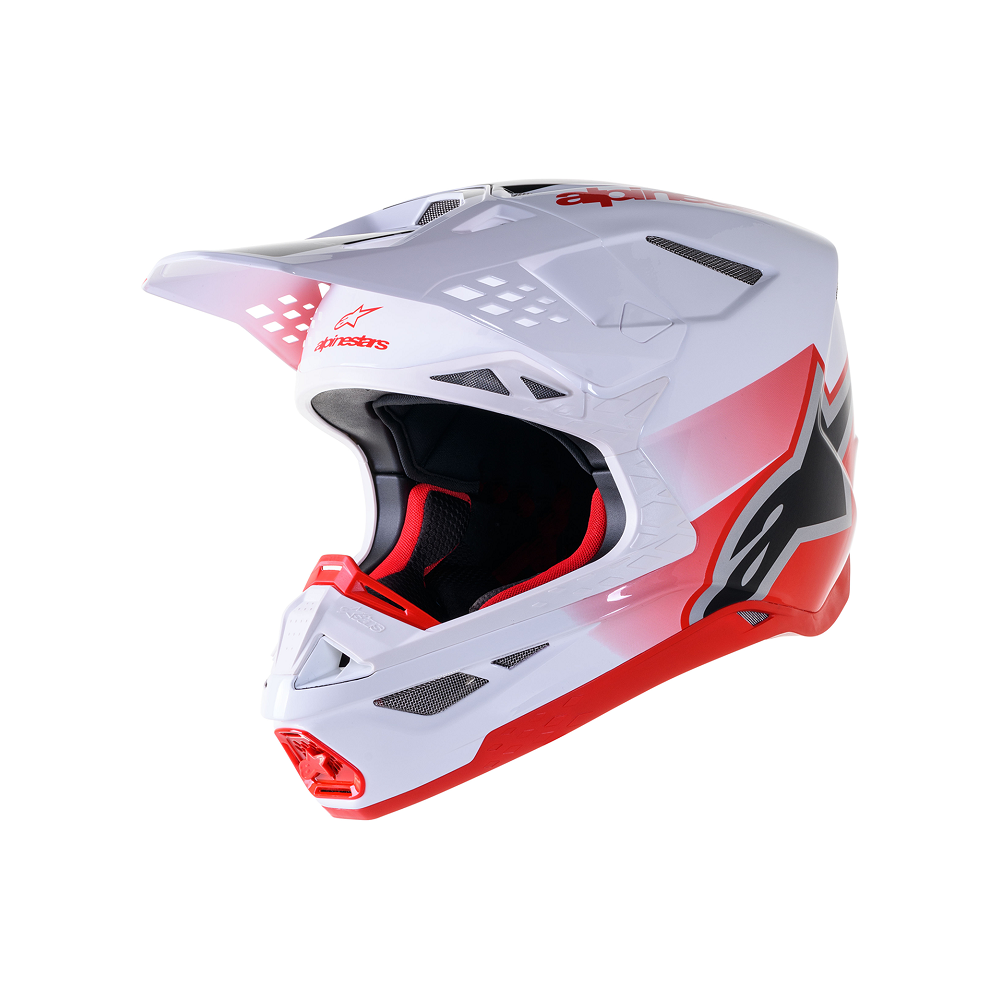 Casque Alpinestars SM10 UNIT RD/WT taille S / 55-56cm