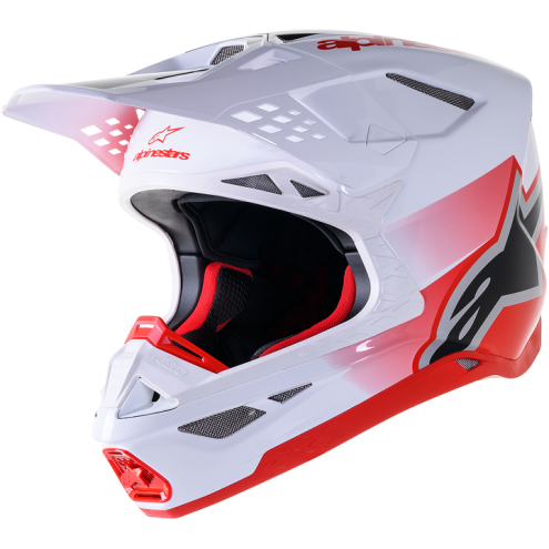 Casque Alpinestars SM10 UNIT RD/WT taille S / 55-56cm