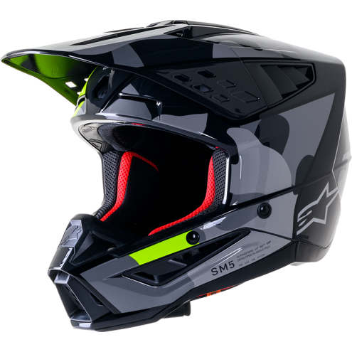 Casque Alpinestars SM5 ROV2 GY/YLW taille XS / 53-54cm