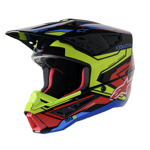 Casque Alpinestars SM5 ACT2 BK/Y/R taille S / 55-56cm