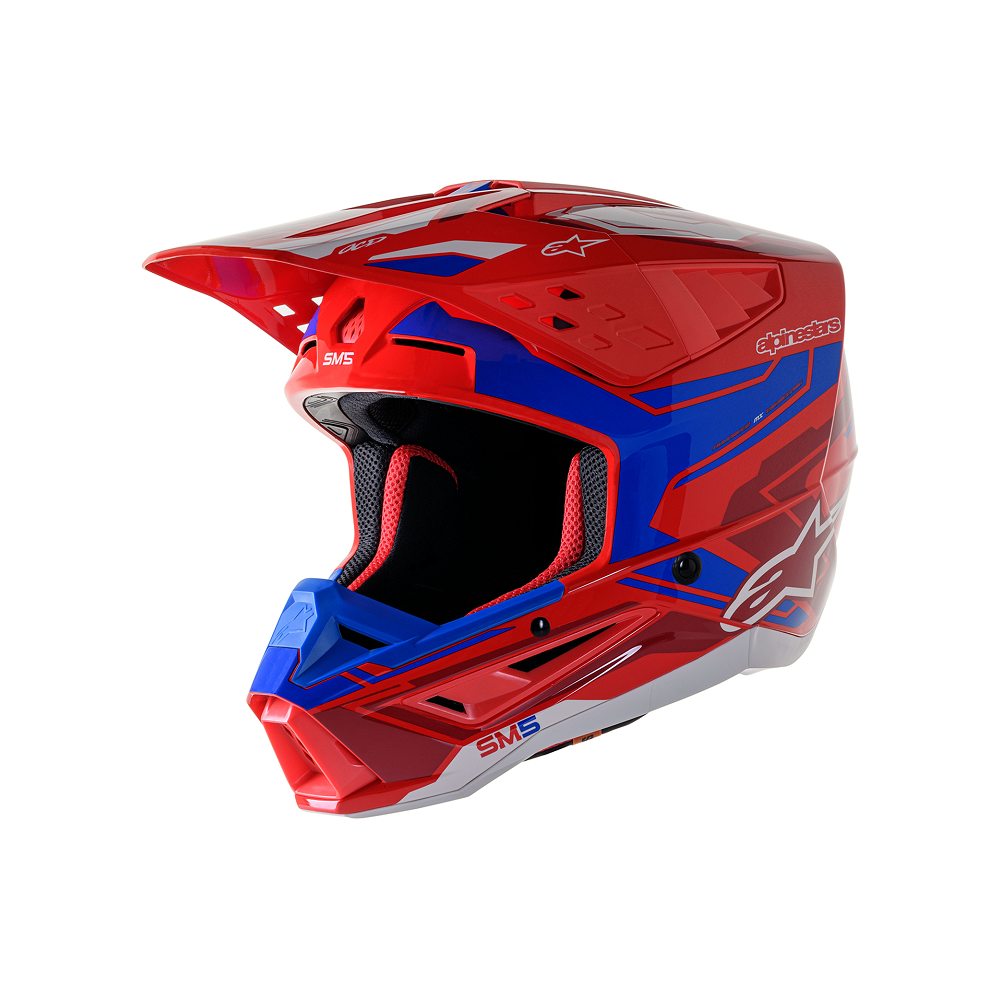 Casque Alpinestars SM5 ACT2 RED/BL taille M / 57-58cm