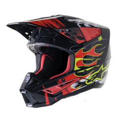 Casque Alpinestars SM5 RASH RED/G taille XS / 53-54cm