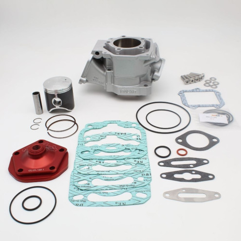 Kit cylindre Italkit 140cc Ø57mm bi-segment + dome de culasse, Aprilia 125 cc Rotax 122