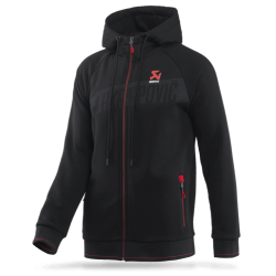 Veste Sweat coton Akrapovic Corpo Zip Hoodie Black Men's M