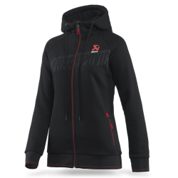 Veste Sweat coton Akrapovic Corpo Zip Hoodie Black Women's S