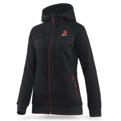 Veste Sweat coton Akrapovic Corpo Zip Hoodie Black Women's S