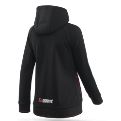 Veste Sweat coton Akrapovic Corpo Zip Hoodie Black Women's S