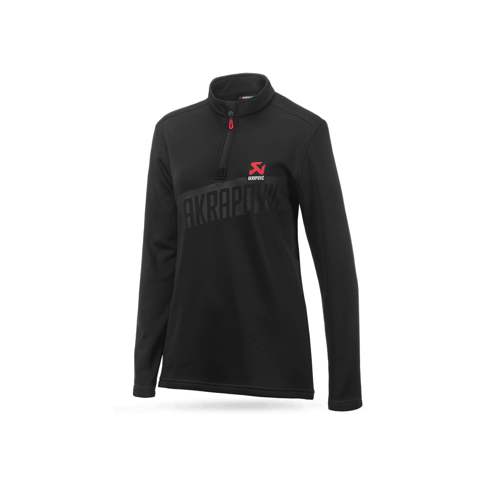 Sweat Akrapovic Corpo Turtleneck Zip Black Women’s taille XS