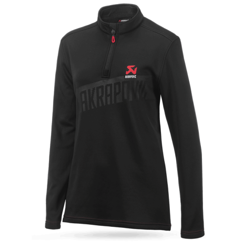 Sweat Akrapovic Corpo Turtleneck Zip Black Women’s taille S