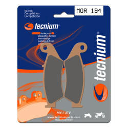 Plaquettes de frein TECNIUM Racing MX/Quad métal fritté - MOR194