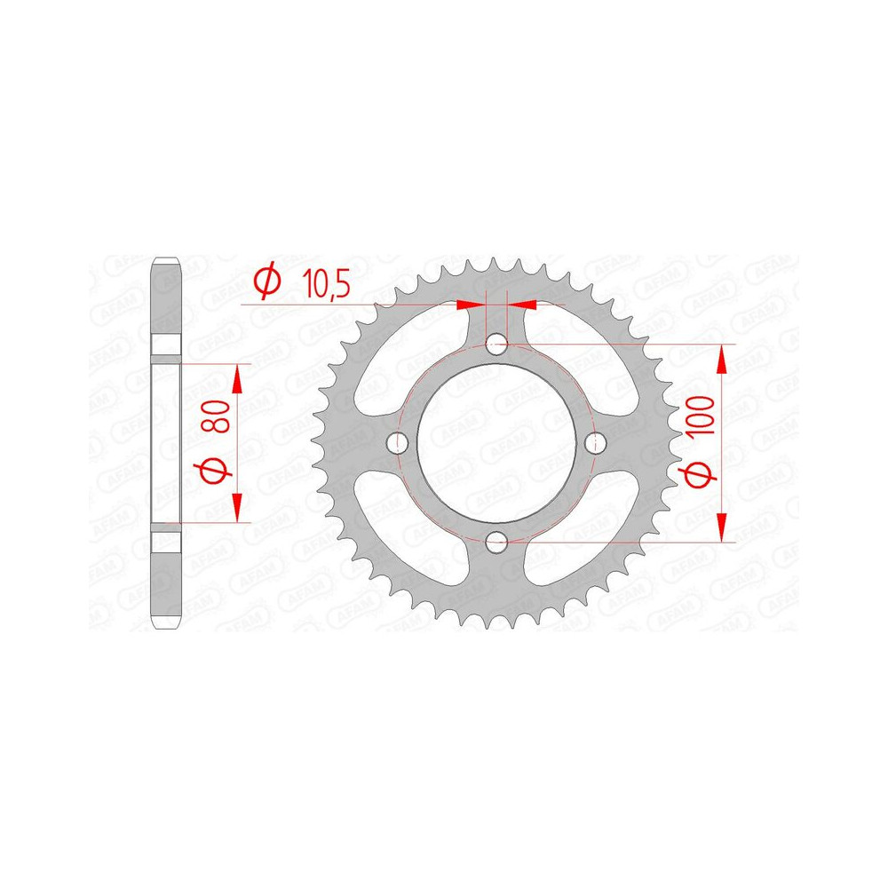 Couronne AFAM acier standard 14213 - 428