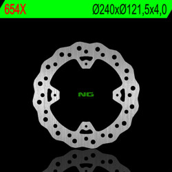 Disque de frein NG BRAKES pétale fixe - 654X