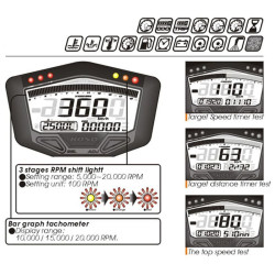 Compteur digital mutlifonctions KOSO DB02R universel