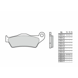 Plaquettes de frein BREMBO route métal fritté - 07BB04SA