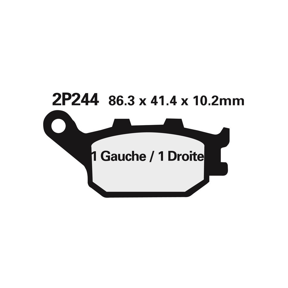 Plaquettes de frein NISSIN route semi-métallique - 2P-244NS