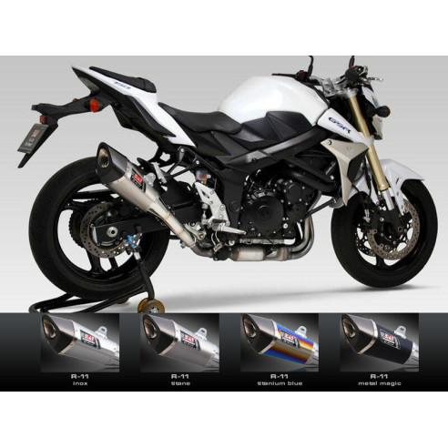 Silencieux YOSHIMURA R-11 inox Suzuki GSR750 (en Suisse non homologué)