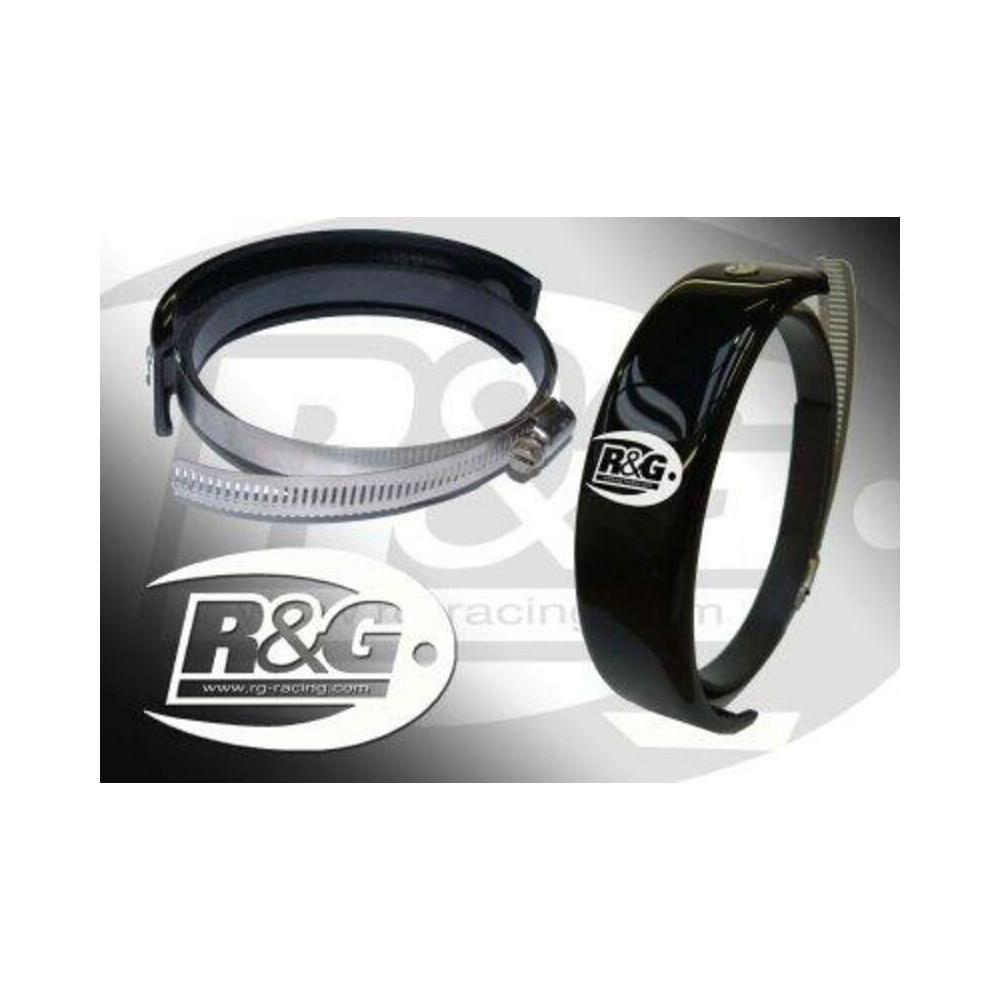 Protection de silencieux rond R&G RACING noir Ø140-165mm