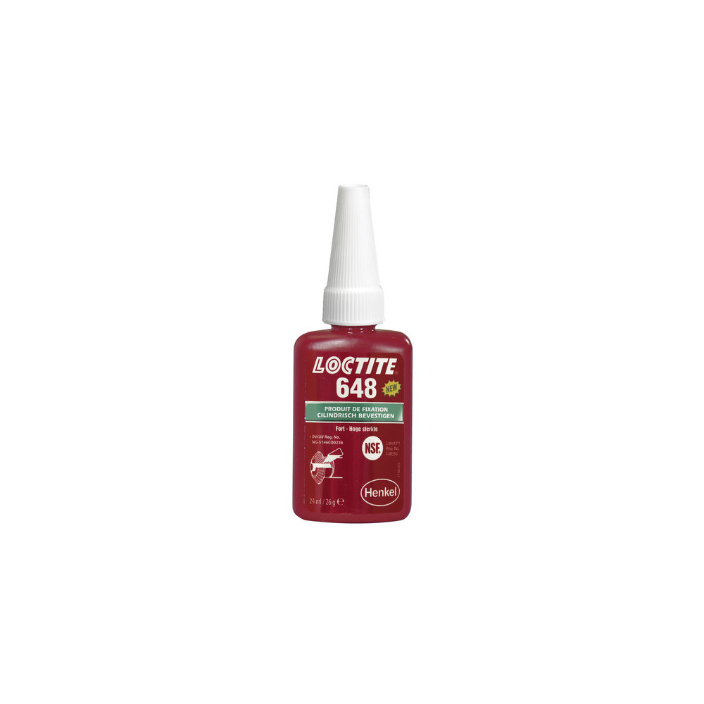 Fixation des emmanchements LOCTITE 648 - flacon 24ml