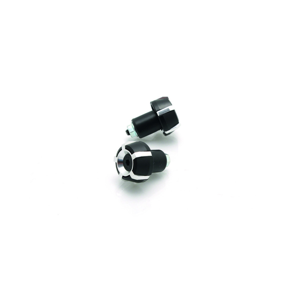 Embouts de guidon V PARTS Spark Ø18mm Noir/Argent