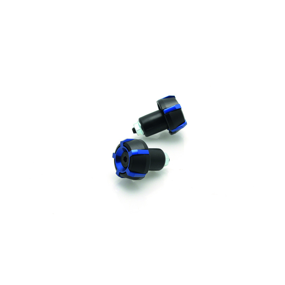 Embouts de guidon V PARTS Spark Ø18mm Noir/Bleu