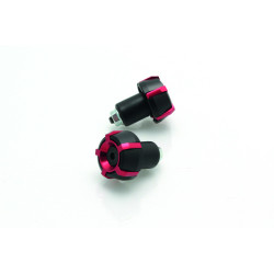 Embouts de guidon V PARTS Spark Ø18mm Noir/Rouge