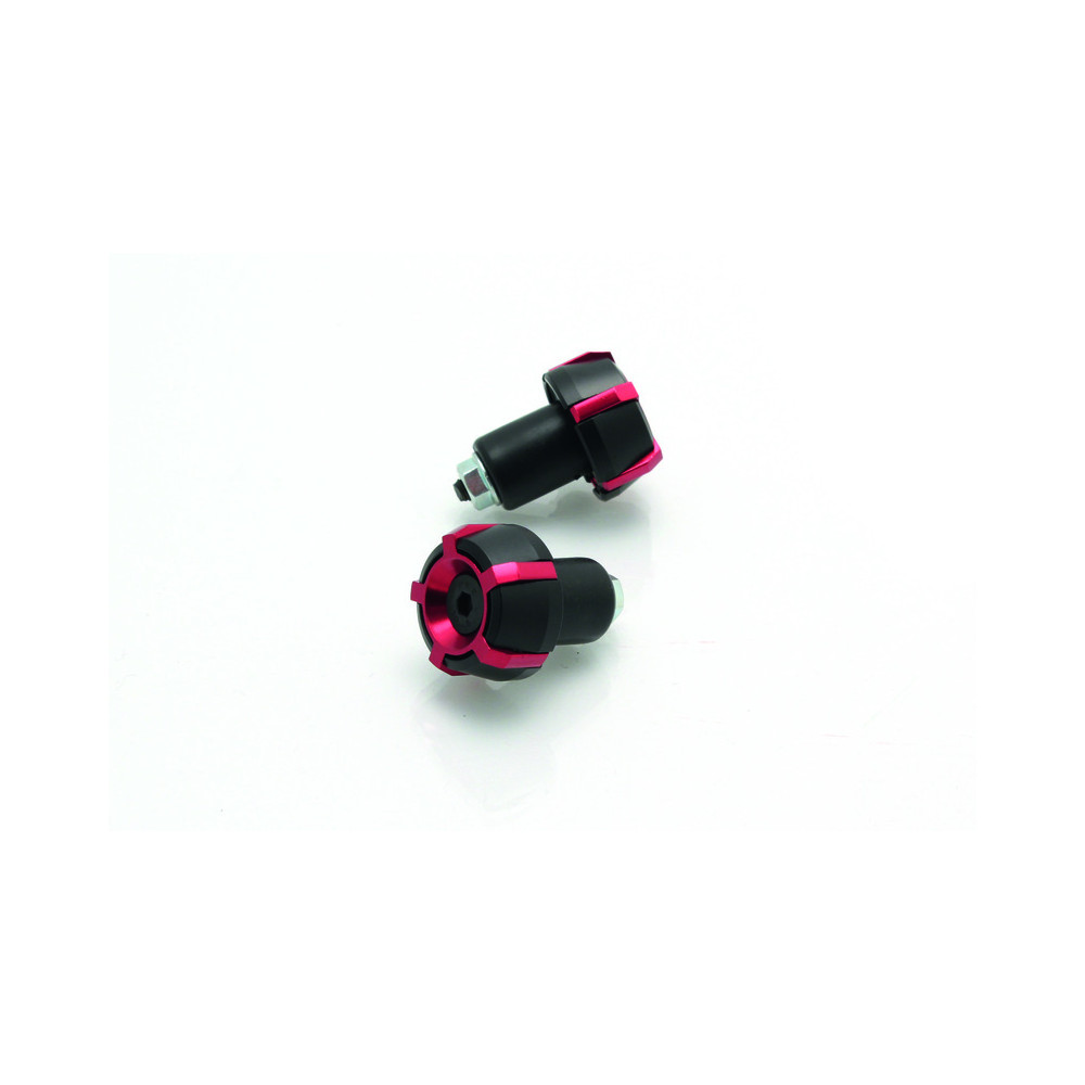 Embouts de guidon V PARTS Spark Ø18mm Noir/Rouge