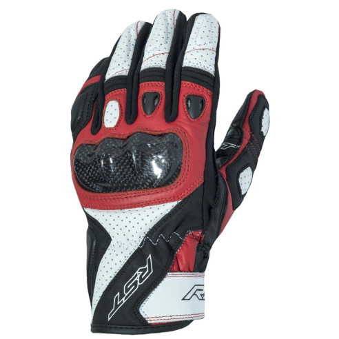 Gants RST Stunt III CE cuir/textile - rouge taille XL/11