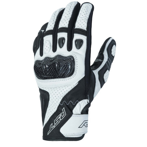 Gants RST Stunt III CE cuir/textile - blanc taille S/08