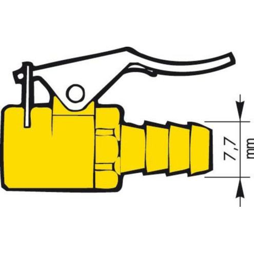 Raccord de gonflage PROVAC valve type Schrader