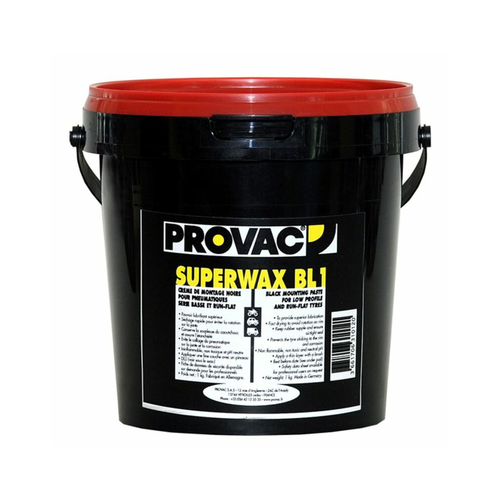 Crème de montage pneus PROVAC noir - 1kg