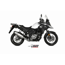 Silencieux MIVV Speed Edge inox/casquette carbone Suzuki DL650 V-Strom