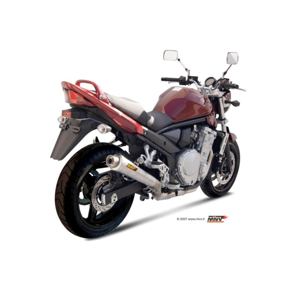 Silencieux MIVV X-Cone inox brossé Suzuki GSX650F/GSF650 Bandit 07-16