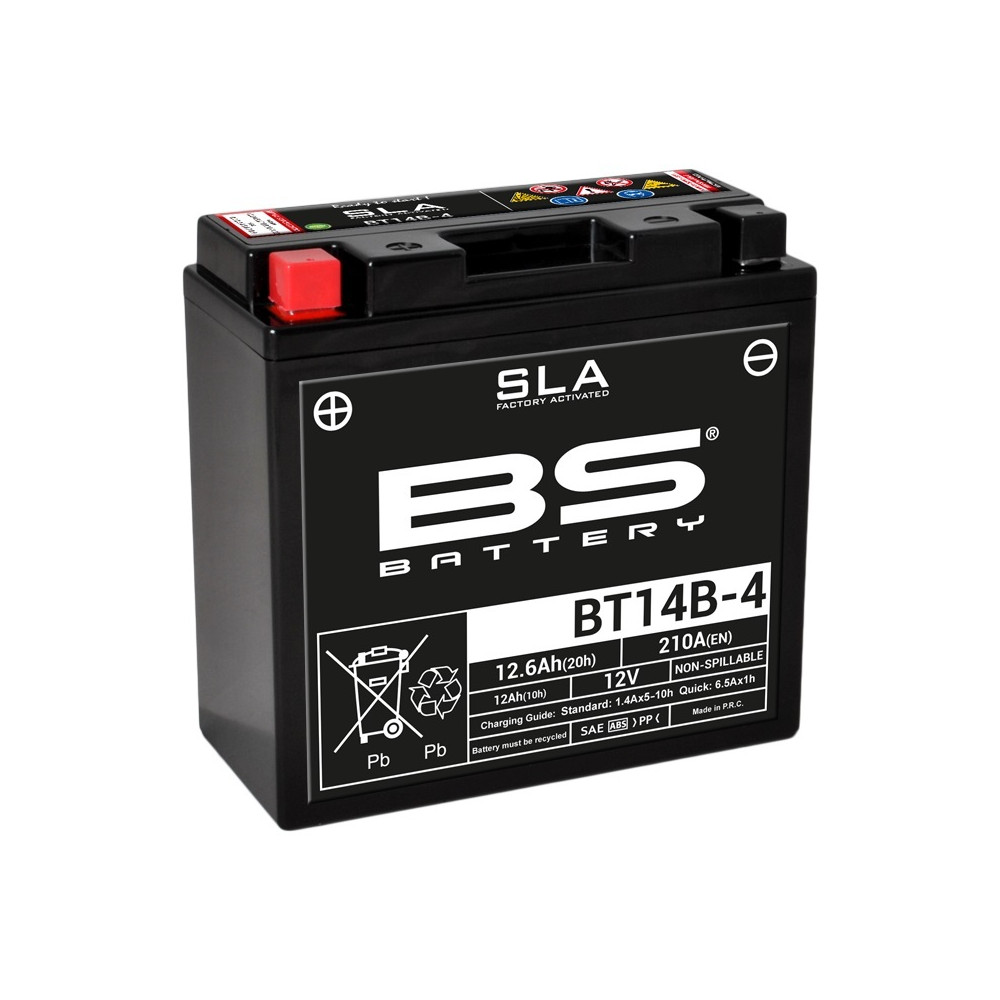 Batterie BS BATTERY SLA sans entretien activé usine - BT14B-4