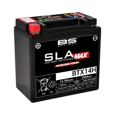 Batterie BS BATTERY SLA Max sans entretien activé usine - BTX14H