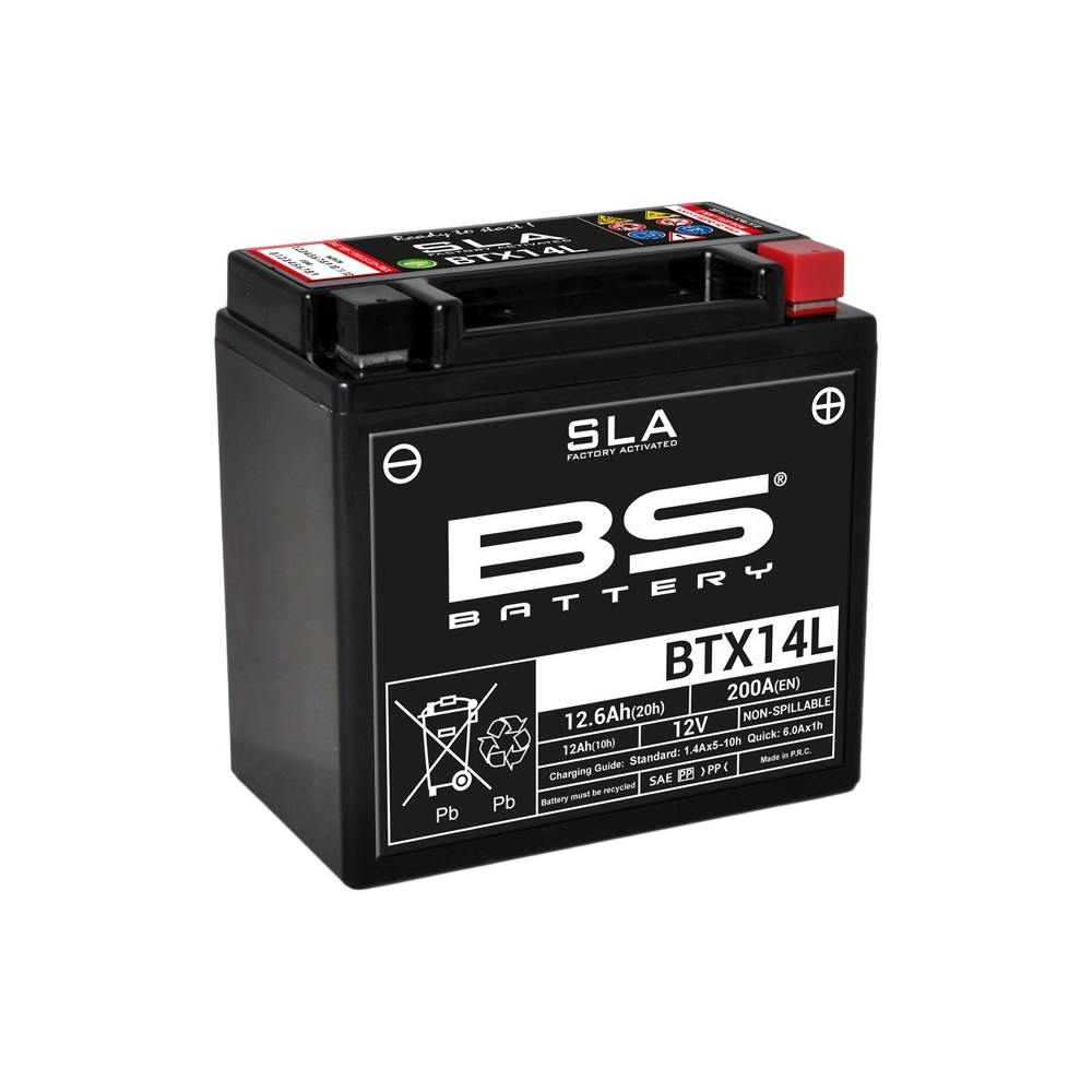 Batterie BS BATTERY SLA sans entretien activé usine - BTX14L