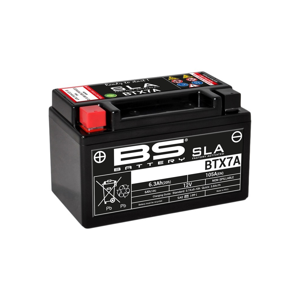 Batterie BS BATTERY SLA sans entretien activé usine - BTX7A