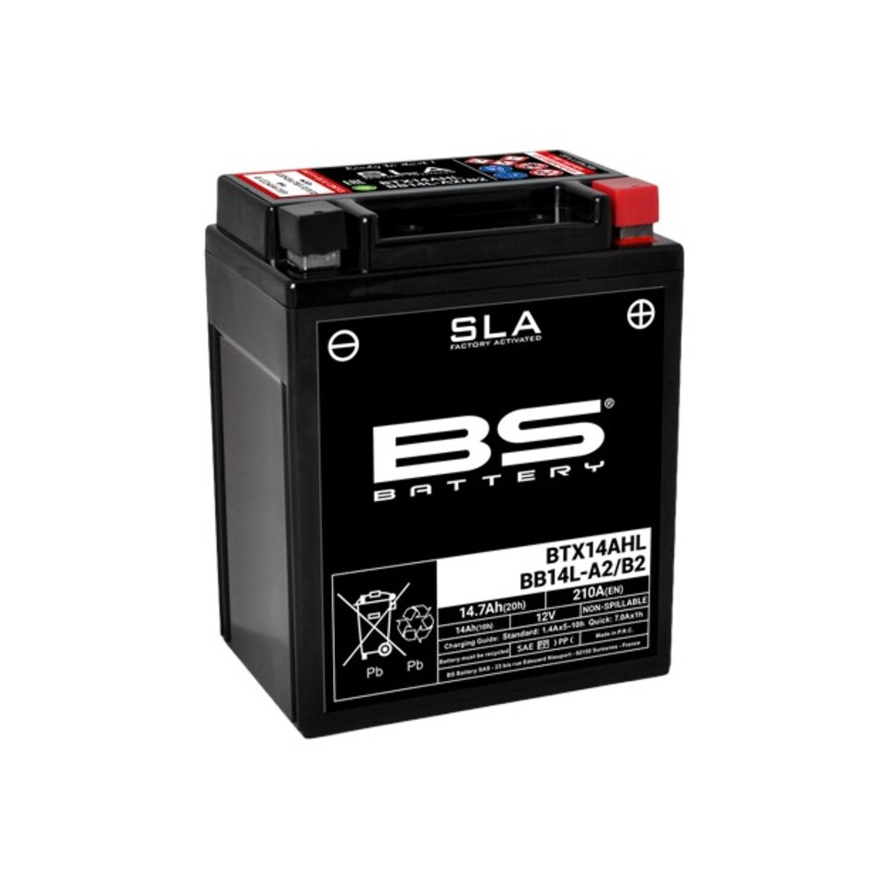 Batterie BS BATTERY SLA sans entretien activé usine - BTX14AHL / BB14L-A2/B2