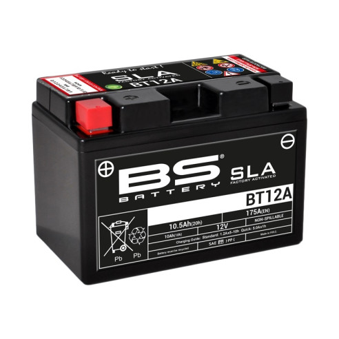 Batterie BS BATTERY SLA sans entretien activé usine - BT12A