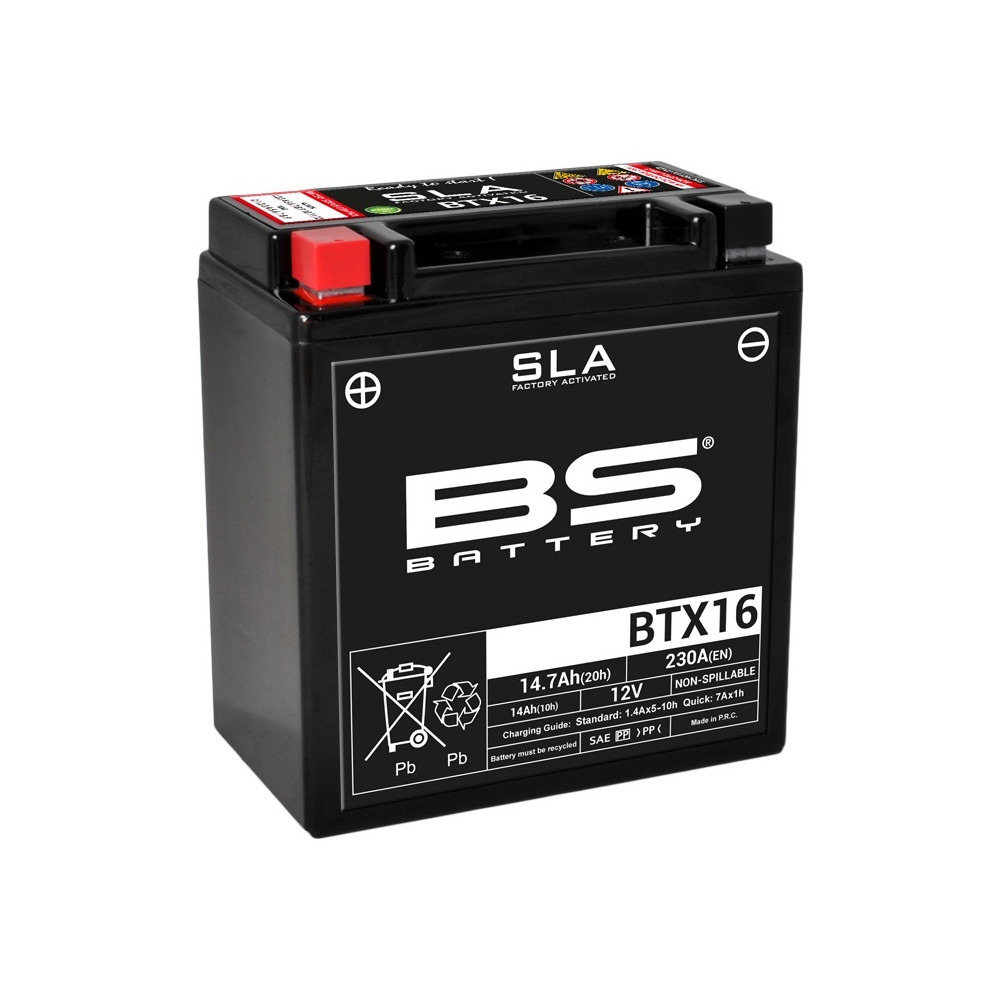 Batterie BS BATTERY SLA sans entretien activé usine - BTX16