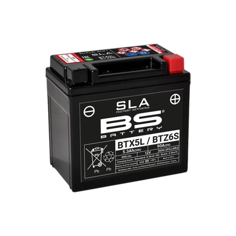 Batterie BS BATTERY SLA sans entretien activé usine - BTX5L / BTZ6S