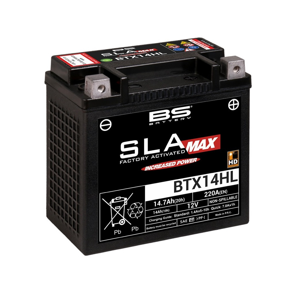 Batterie BS BATTERY SLA Max sans entretien activé usine - BTX14HL