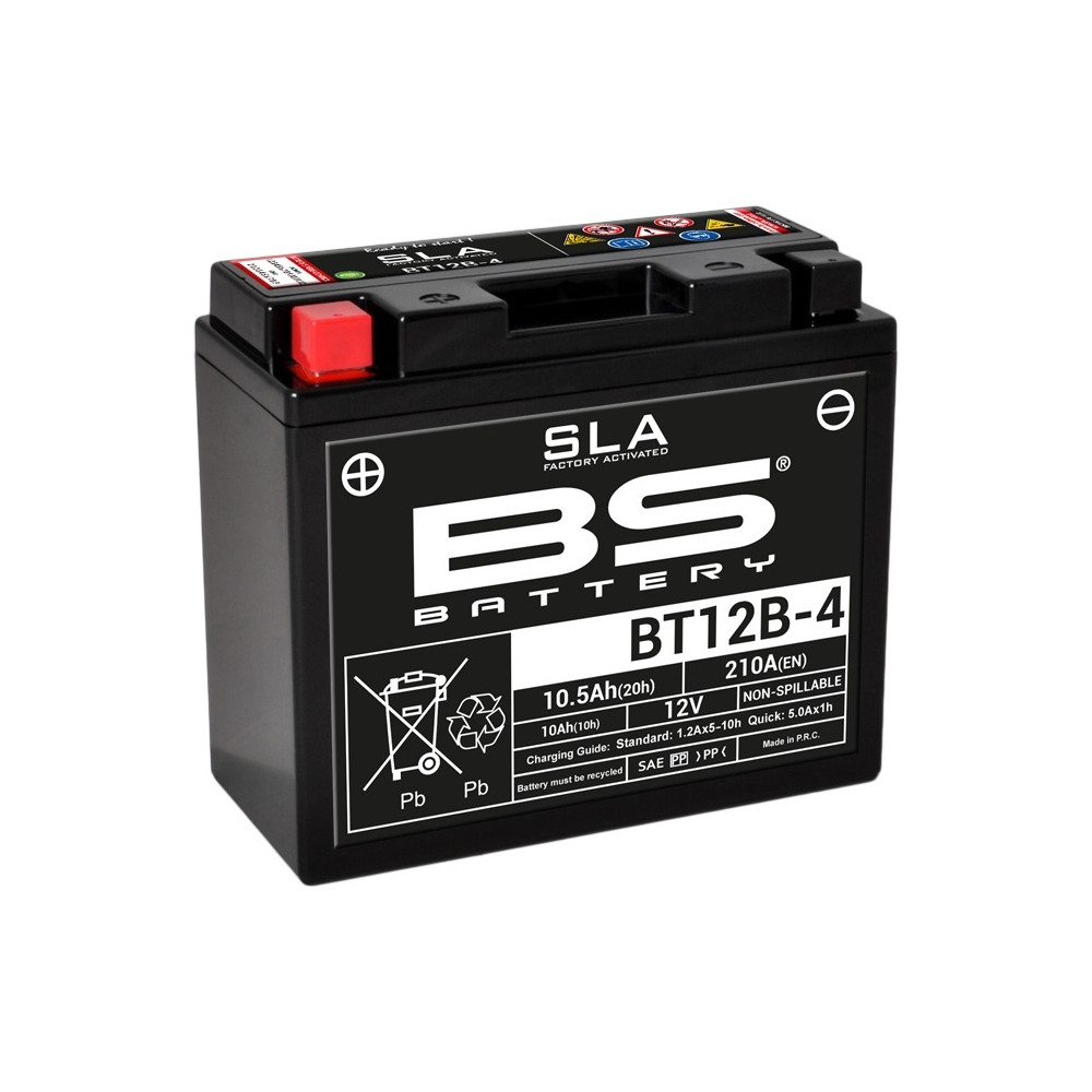 Batterie BS BATTERY SLA sans entretien activé usine - BT12B-4