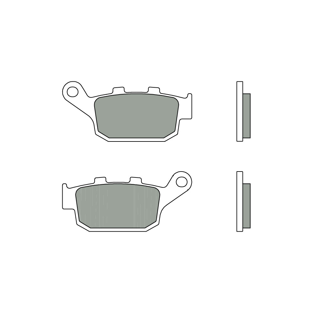 Plaquettes de frein BREMBO route métal fritté - 07HO53SP