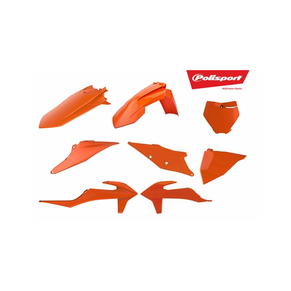 Kit plastiques POLISPORT orange KTM SX/SX-F