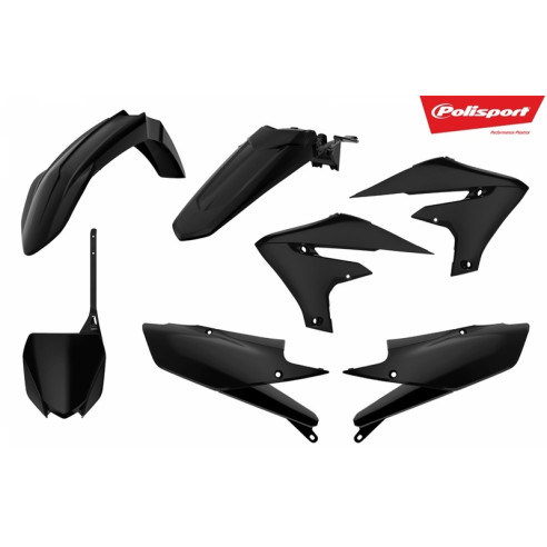 Kit plastique POLISPORT noir Yamaha YZ450F