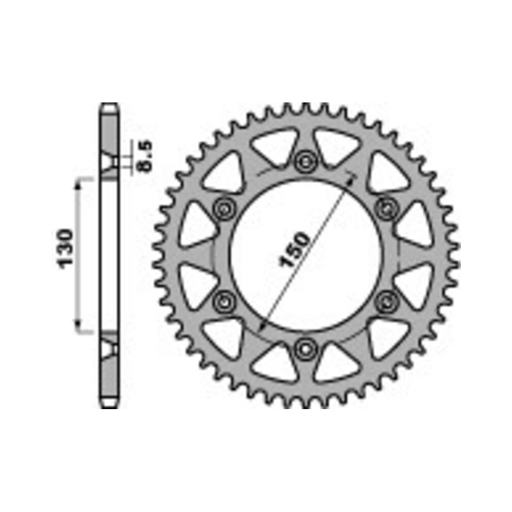 Couronne PBR aluminium Ultra-Light 270 - 520