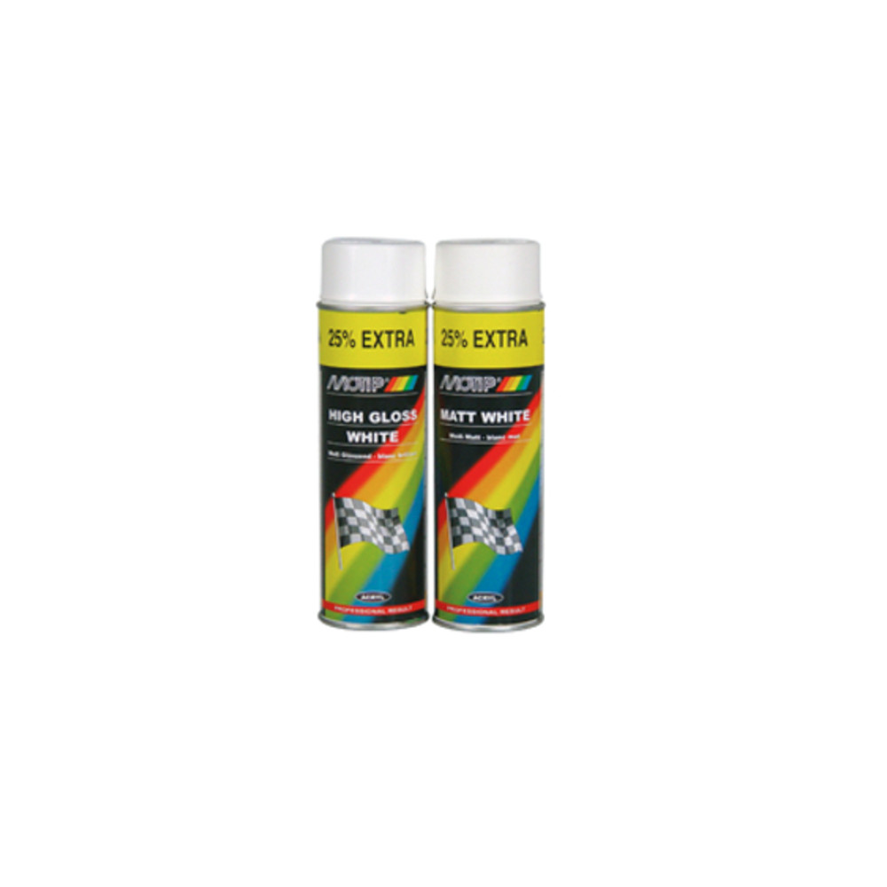 Peinture MOTIP Blanc brillant - Spray 500 ml