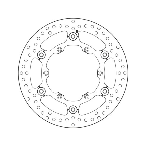 Disque de frein BREMBO Série Oro Flottant - 78B40848